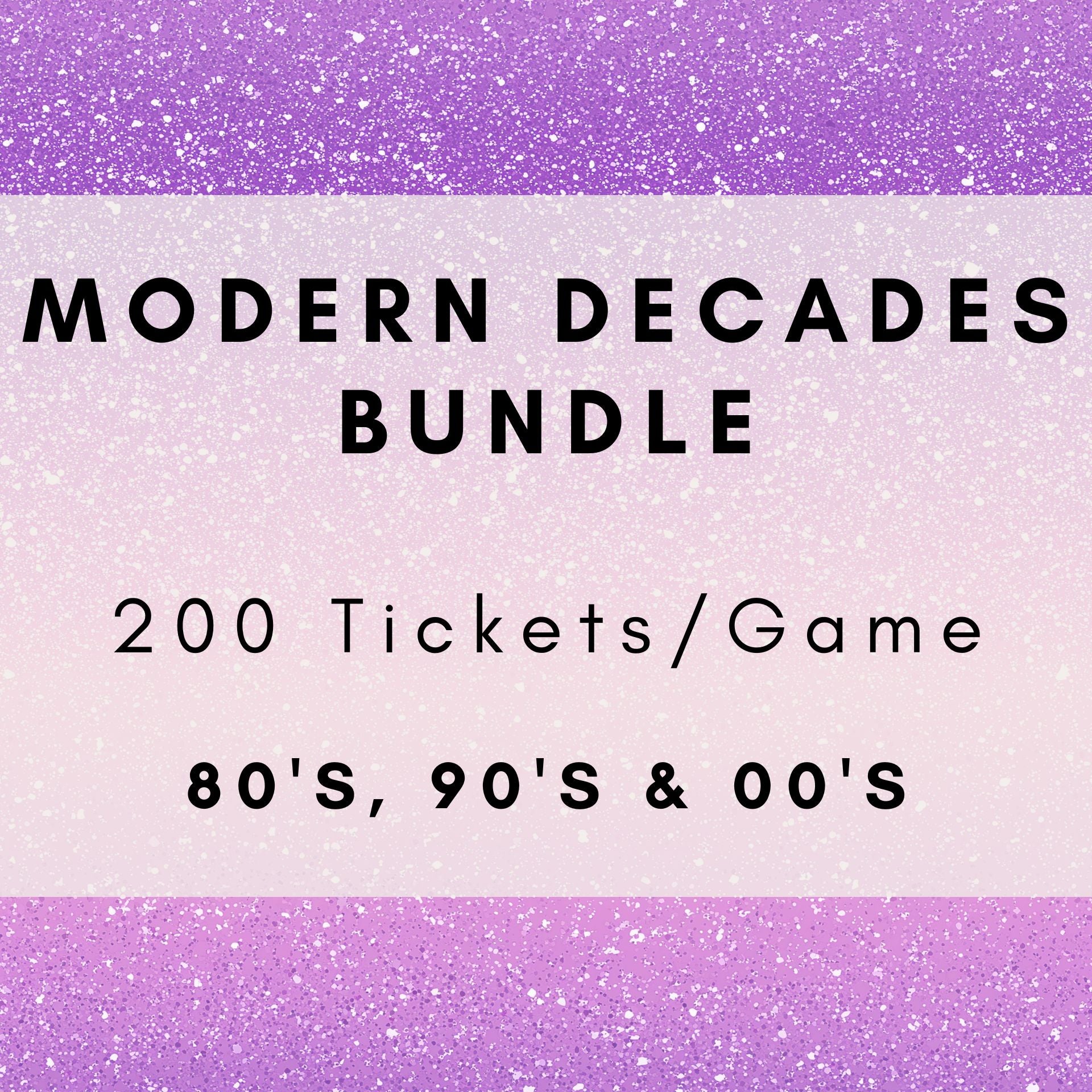 Modern Decades Bundle | 80s, 90s & 2000s Music Bingo | Boogie Bingo