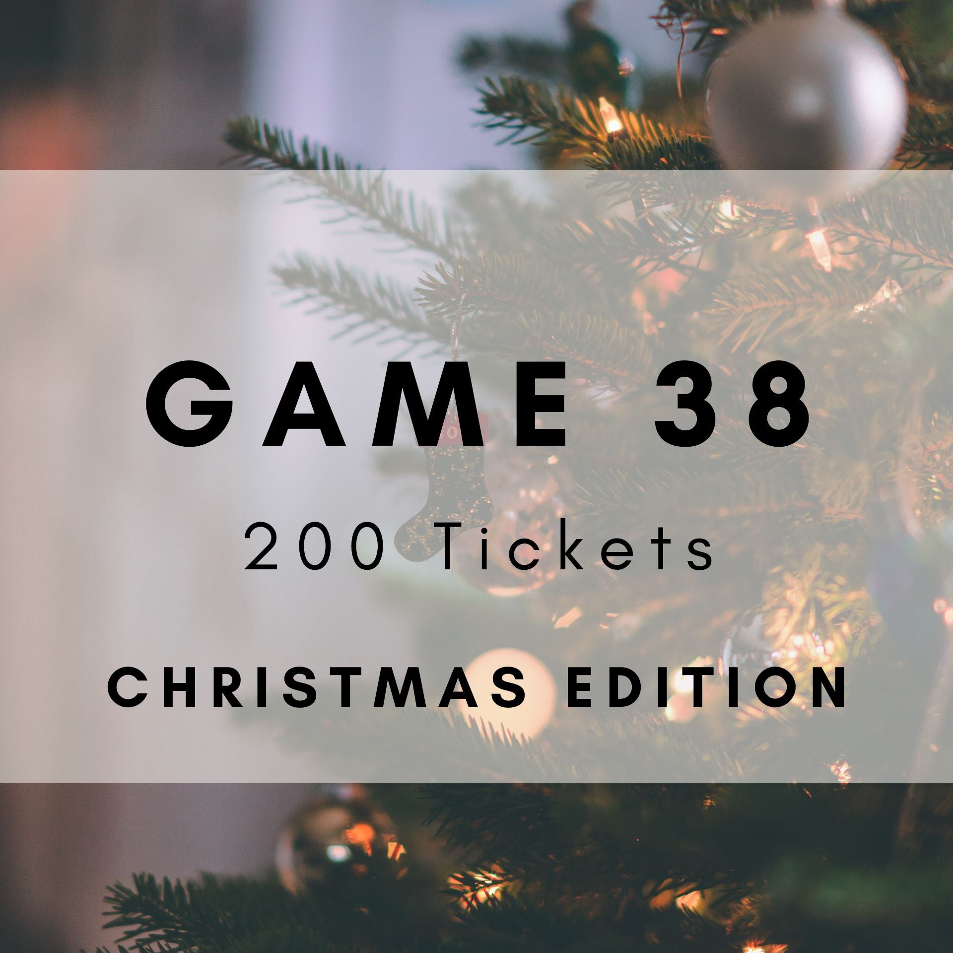 Game 38 | Christmas Edition | Boogie Bingo | Printable Music Bingo Tickets
