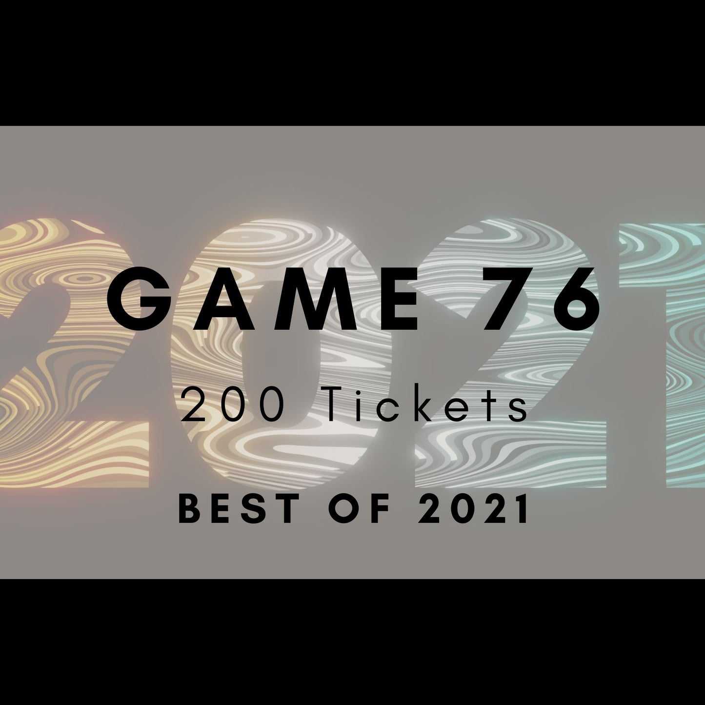 Game 76 | Best of 2021 | Boogie Bingo | Printable Music Bingo Tickets