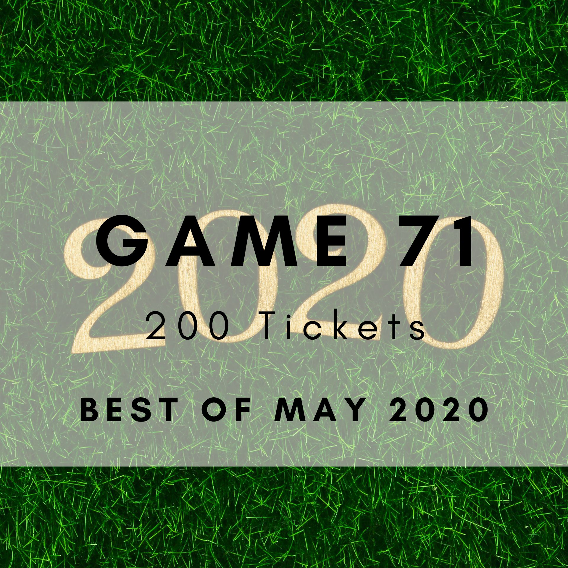 Best of May 2020 Music Bingo printable tickets - monthly chart hits. 200 tickets