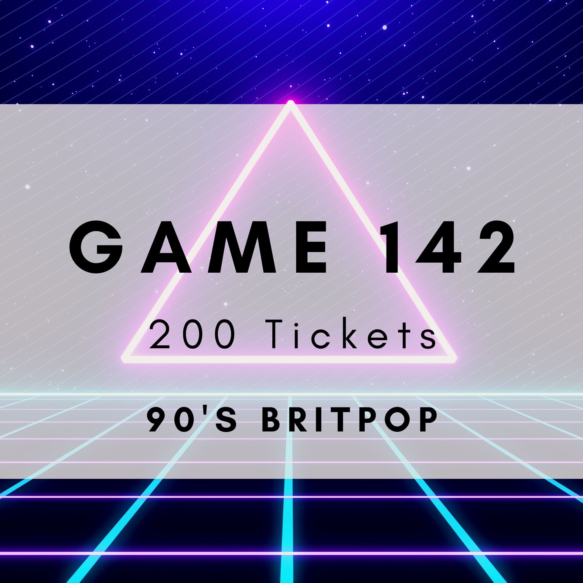 Game 142 | 90s Britpop | Boogie Bingo | Printable Music Bingo Tickets