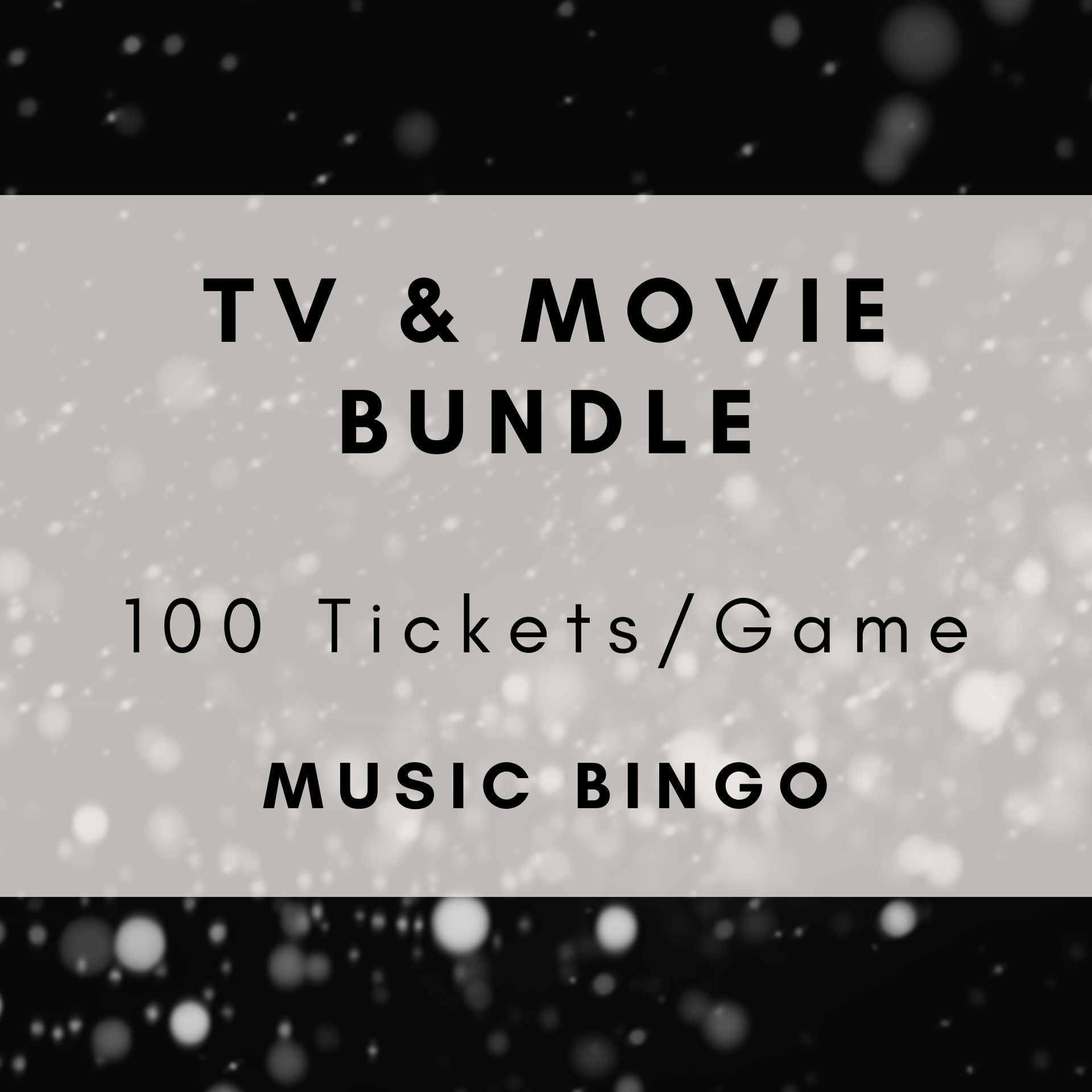 TV & Movie Bundle | Games 22, 57, 61, 145 & 146 | Boogie Bingo