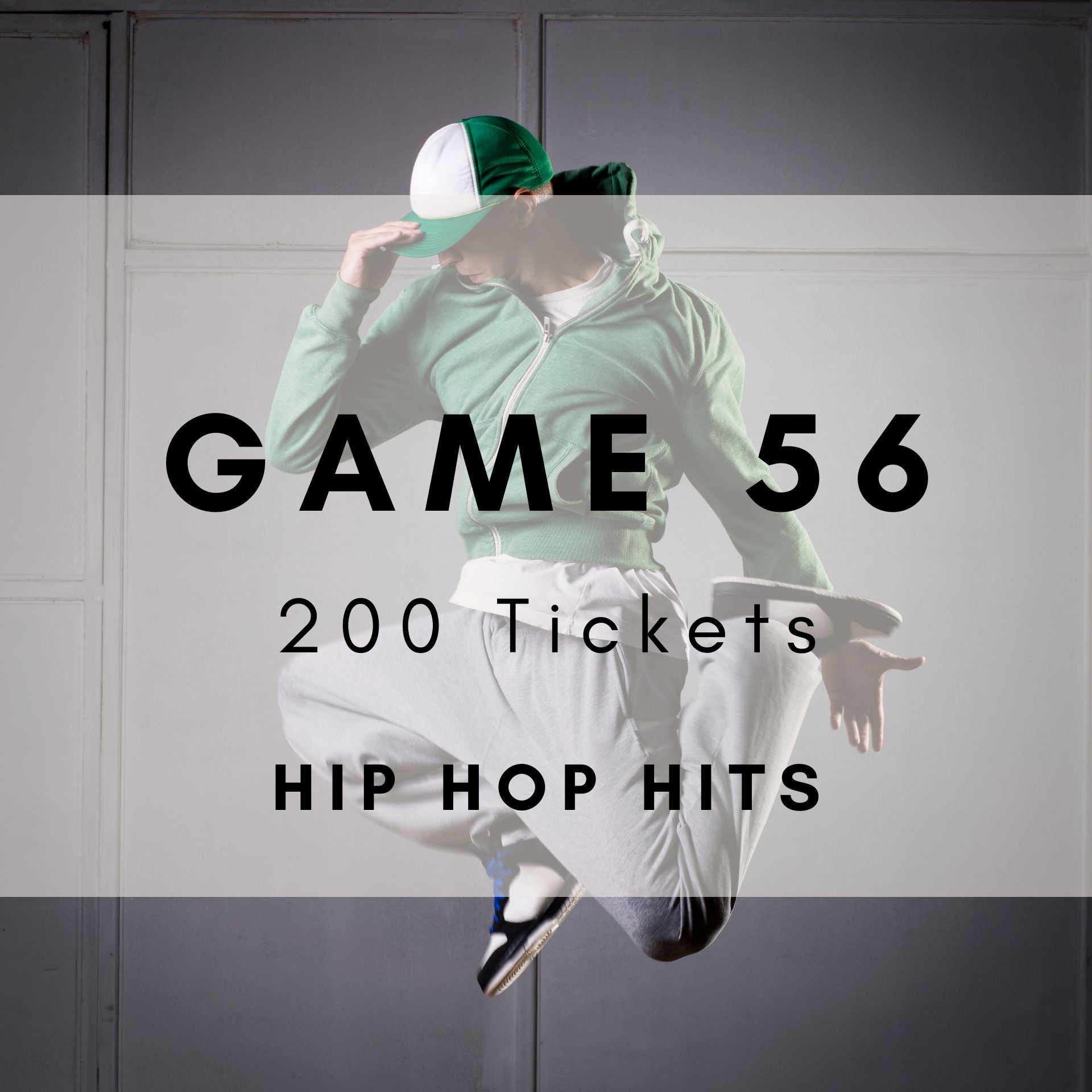 Game 56 | Hip Hop Hits | Boogie Bingo | Printable Music Bingo Tickets