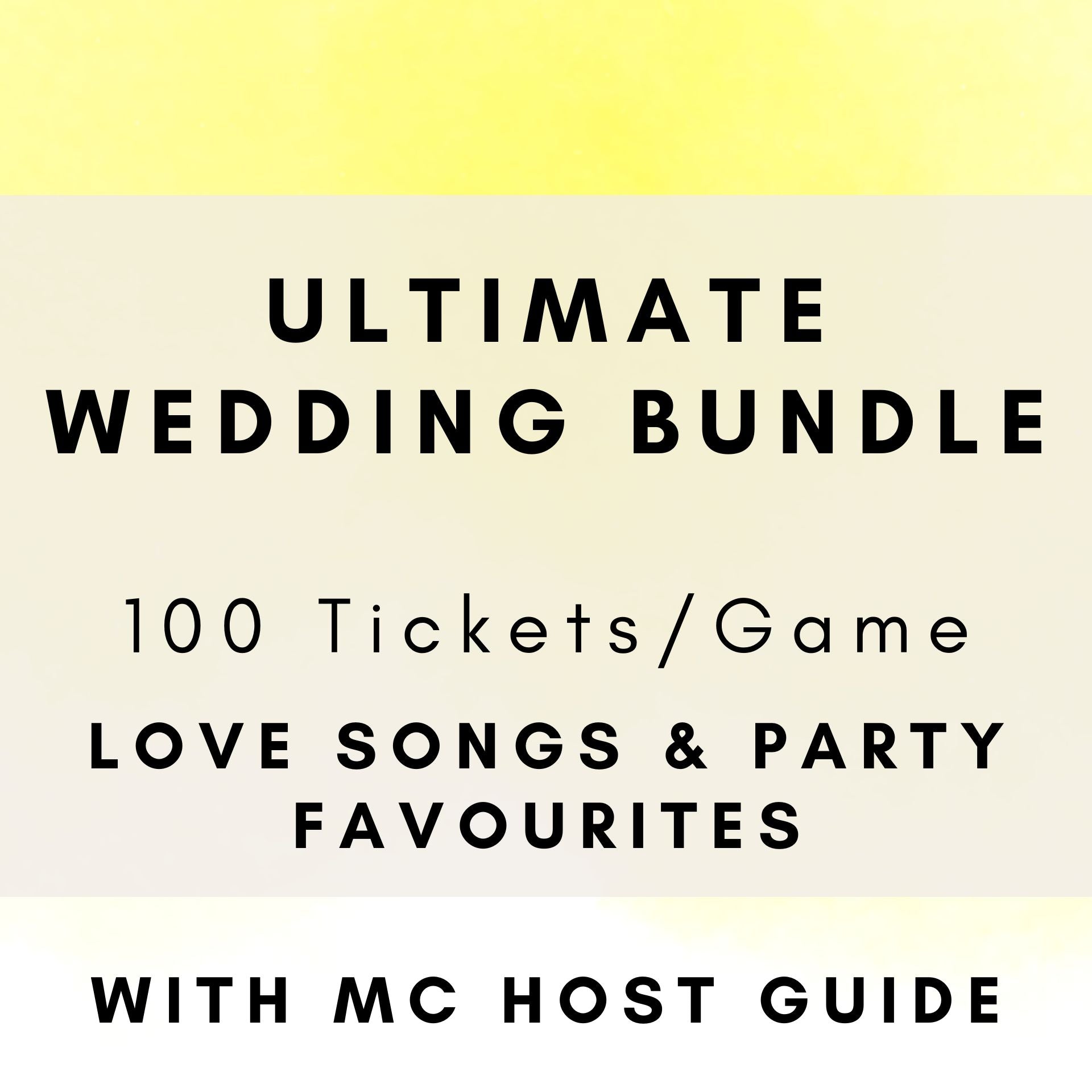 Ultimate Wedding Bundle | Complete Music Bingo Collection | Boogie Bingo