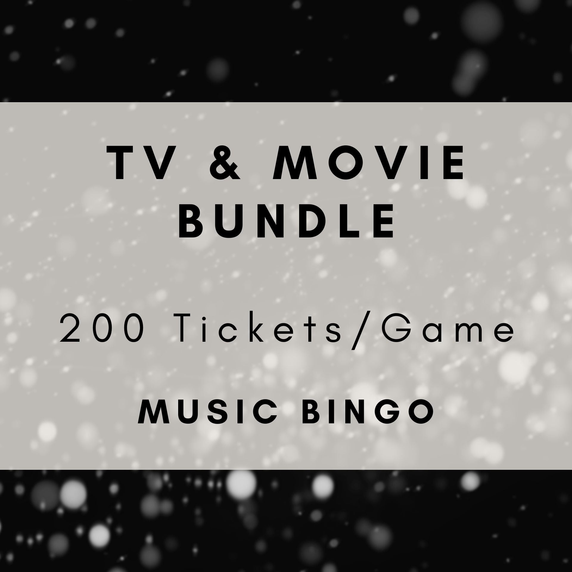 TV & Movie Bundle | Games 22, 57, 61, 145 & 146 | Boogie Bingo