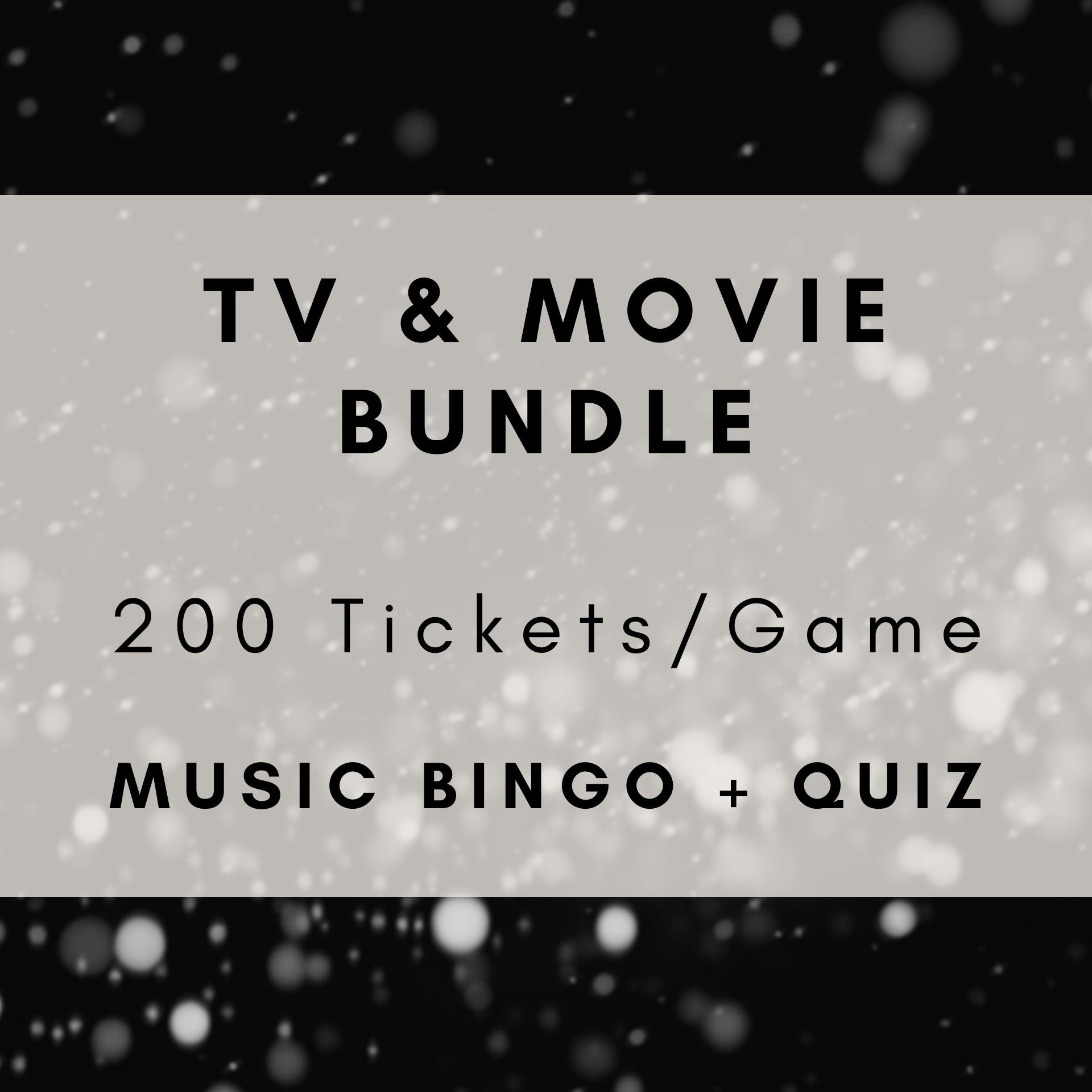 TV & Movie Bundle | Games 22, 57, 61, 145 & 146 | Boogie Bingo