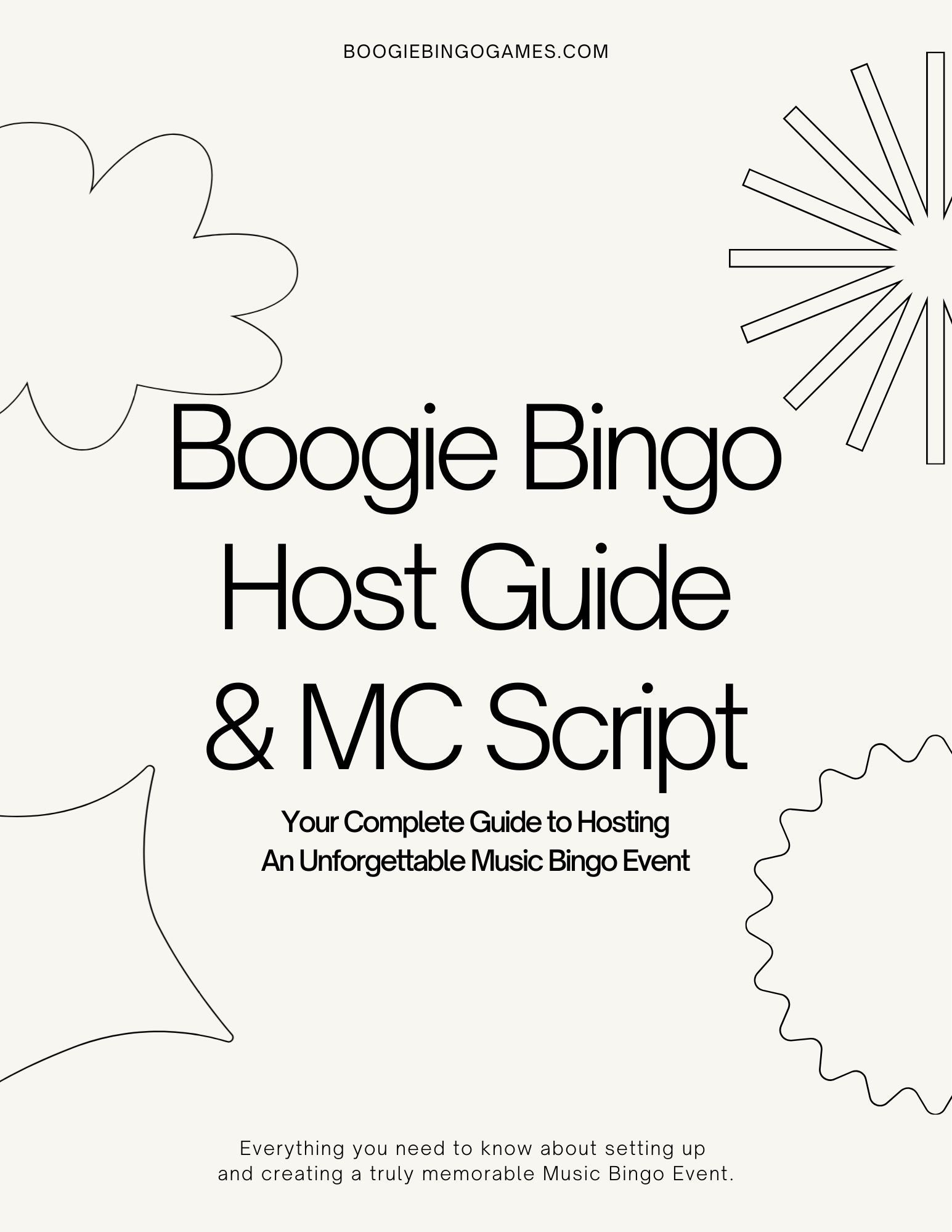 Boogie Bingo Host Guide and MC Script