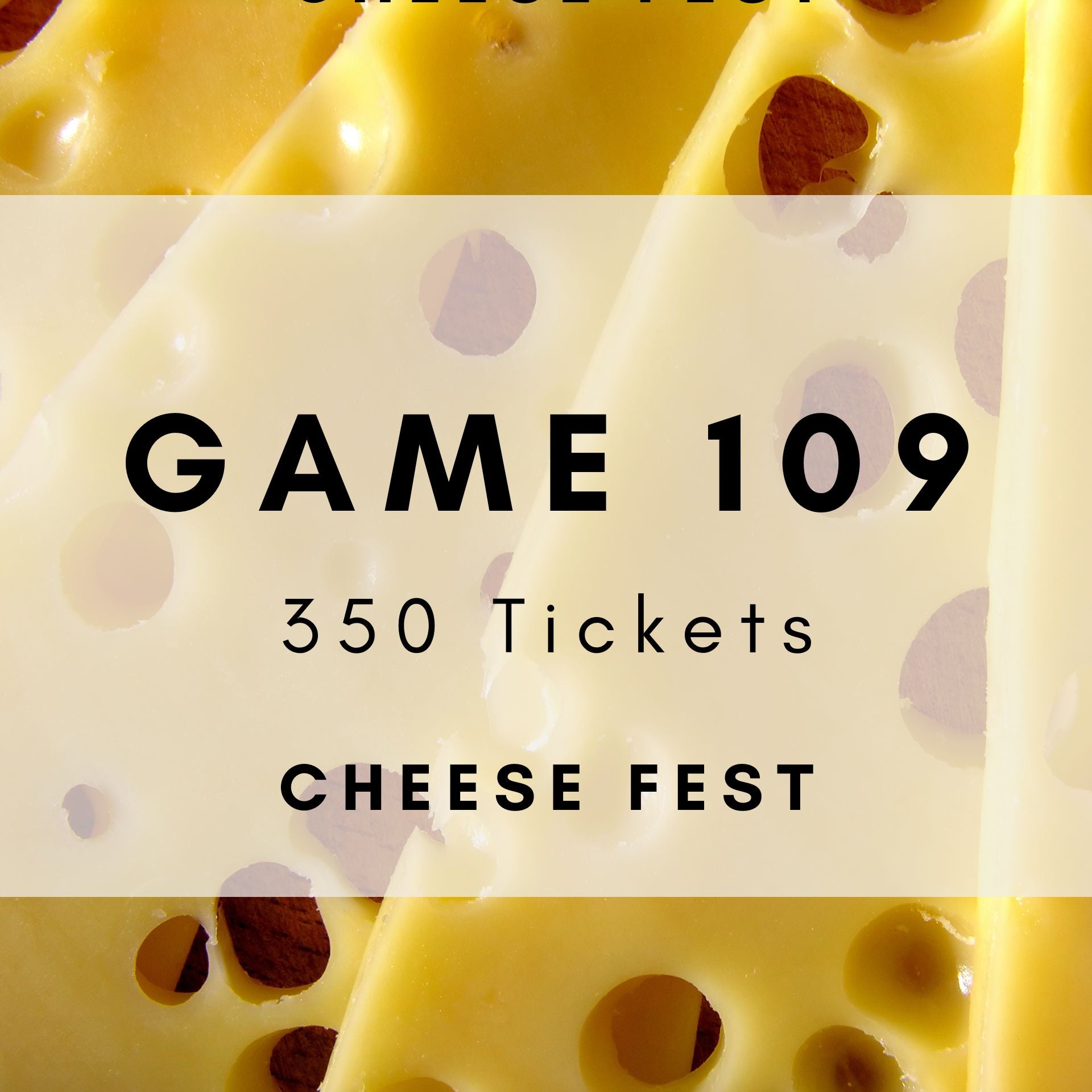 Cheese Fest Music Bingo printable tickets - cheesy classics party game. 350 tickets