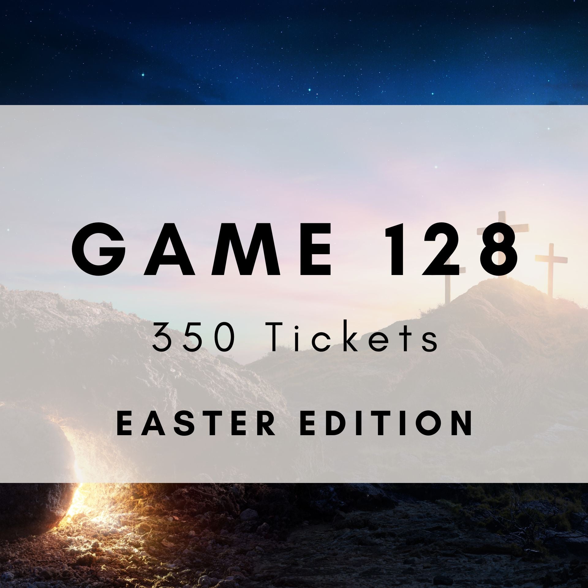 Easter Music Bingo printable tickets - spring celebration party game. 350 tickets