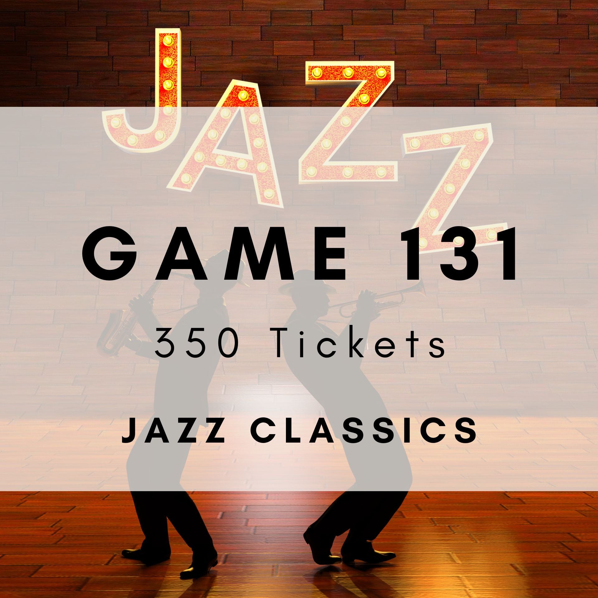 Game 131 | Jazz Classics | Boogie Bingo | 350 Printable Music Bingo Tickets