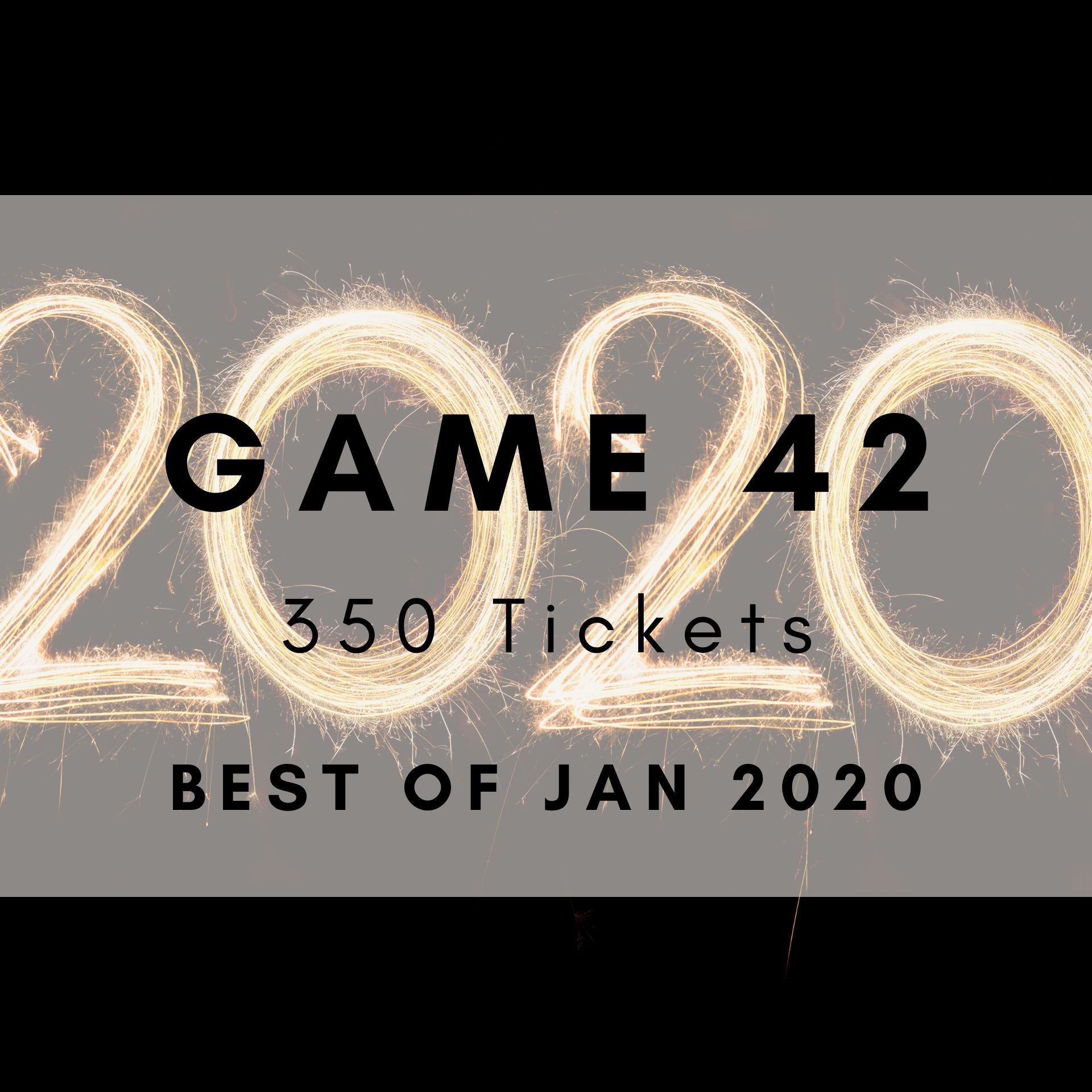 Best of January 2020 Music Bingo printable tickets - monthly chart hits. 350 tickets
