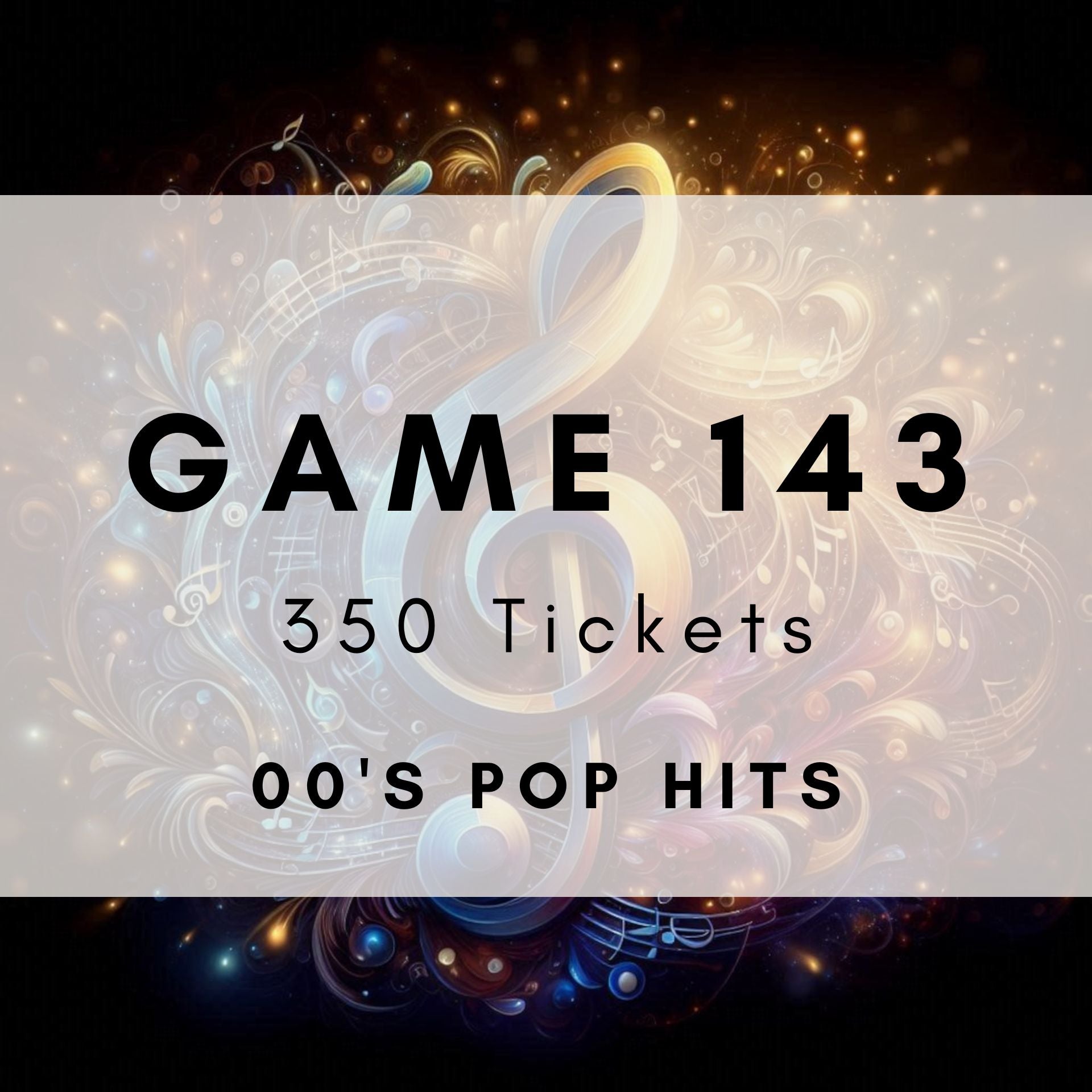 2000s Pop Hits Music Bingo printable tickets - noughties pop party game. 350 tickets