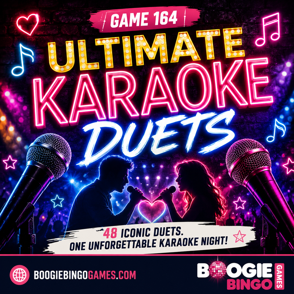Ultimate Karaoke Duets Music Bingo
