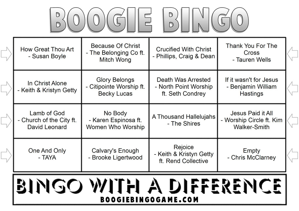 Game 128 | Easter Edition | Boogie Bingo | Printable Music Bingo Tickets