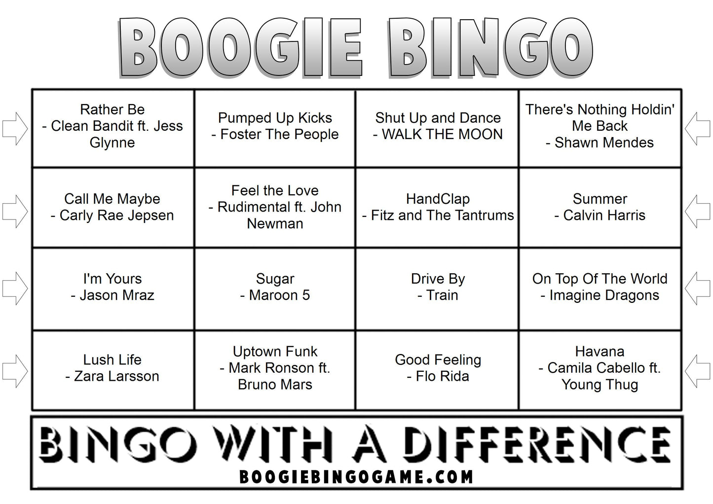 Game 118 | Summer Holiday Vibes | Boogie Bingo | Printable Music Bingo Tickets