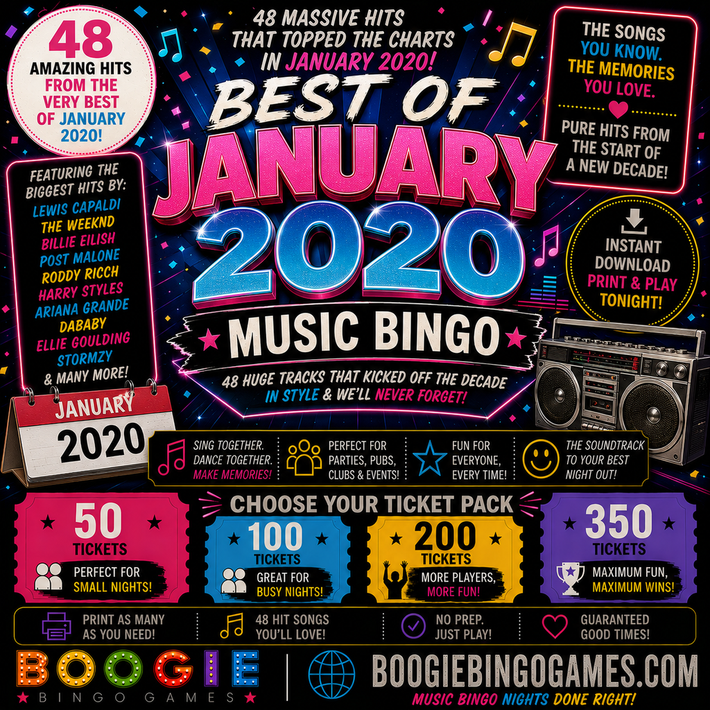 Best of January 2020- Available in 50, 100, 200 and 350 Ticket Options