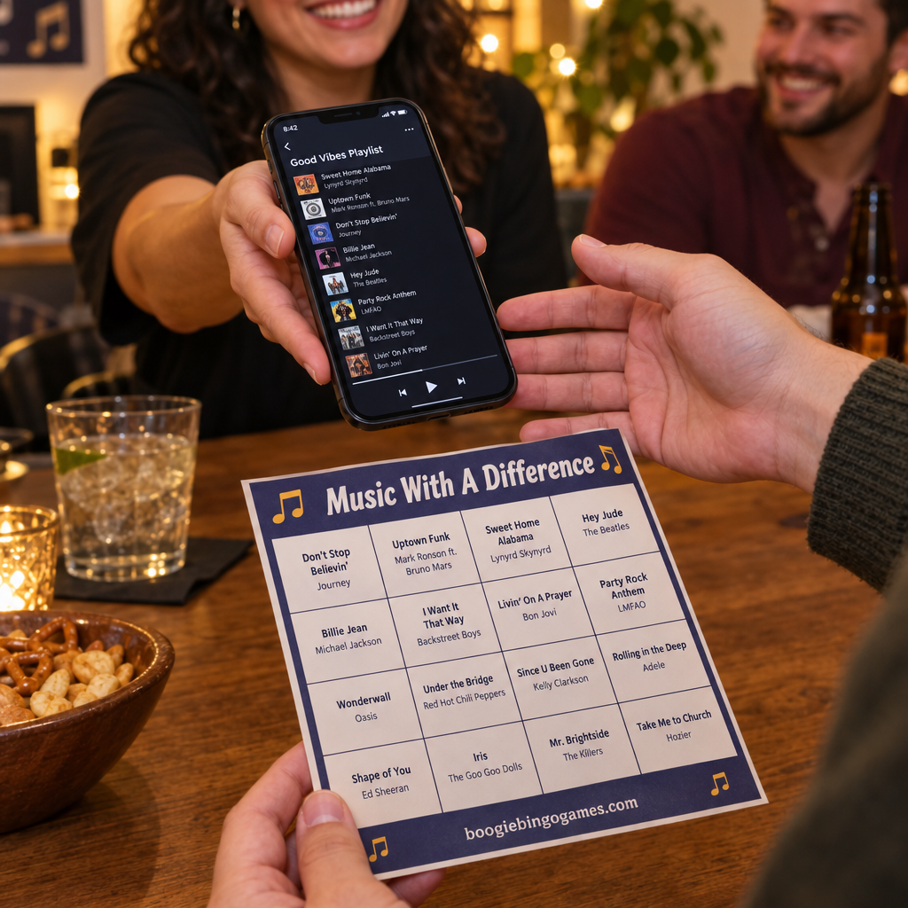 Boogie Bingo Games Ticket And Game Playlist