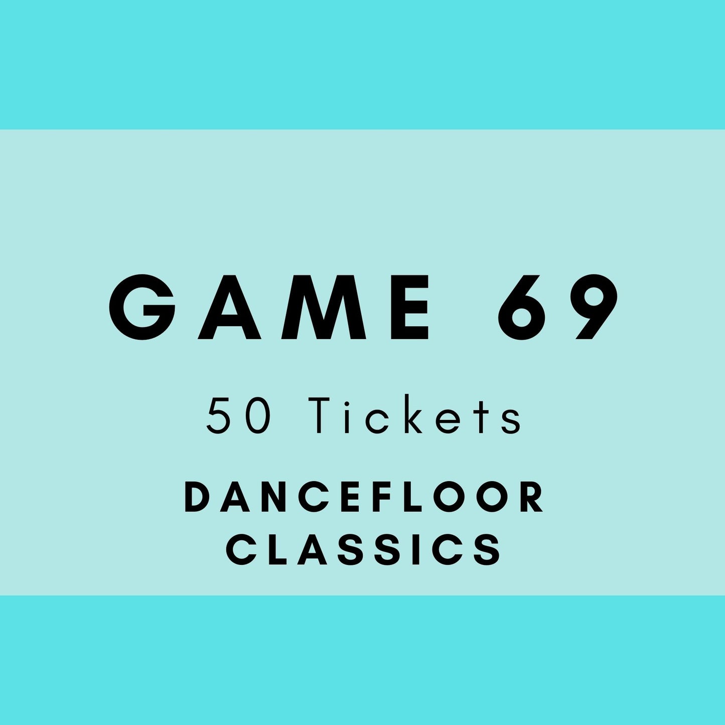Game 69 | Dancefloor Classics | Boogie Bingo | Printed Music Bingo Tickets