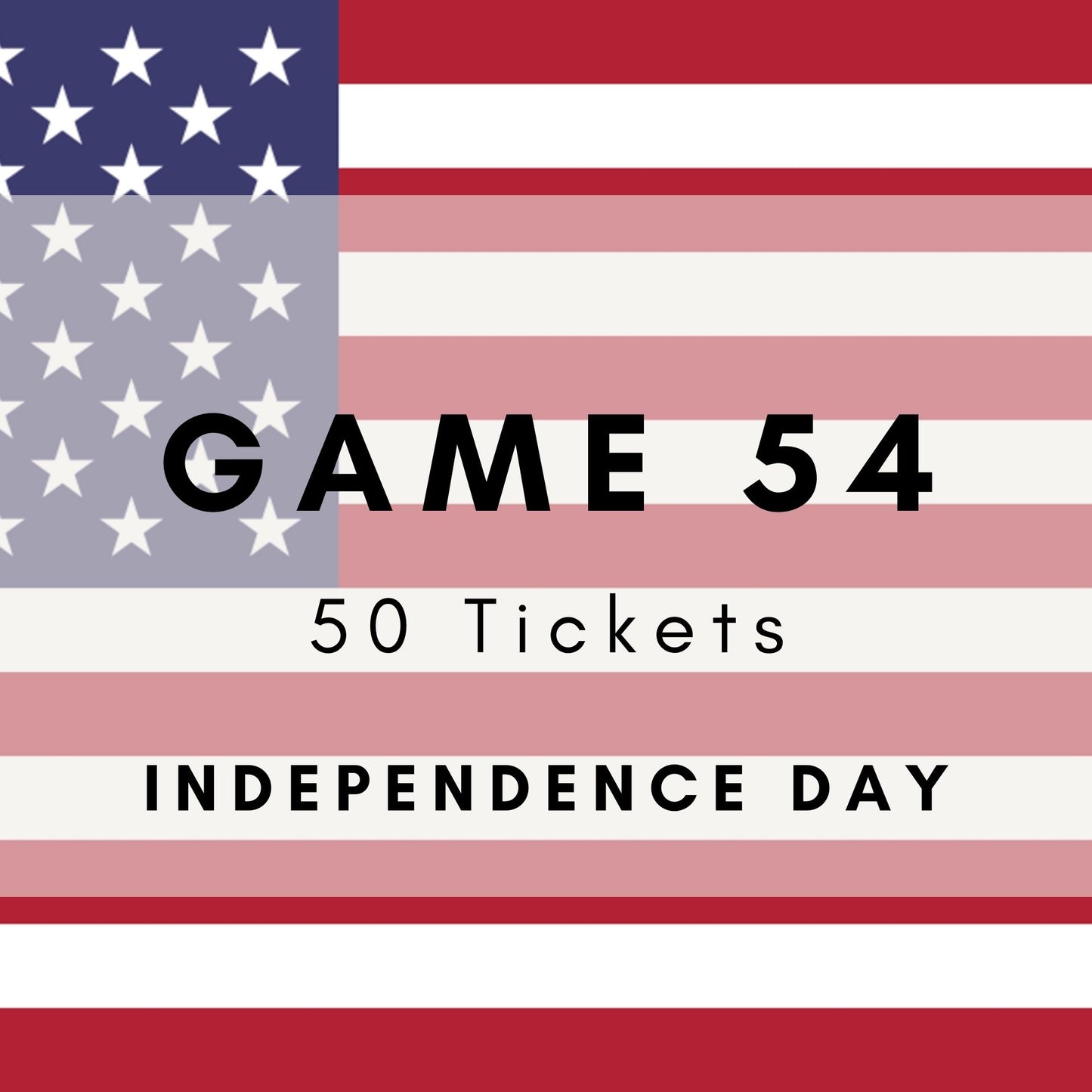 Game 54 | Independence Day | Boogie Bingo | Printable Music Bingo Tickets