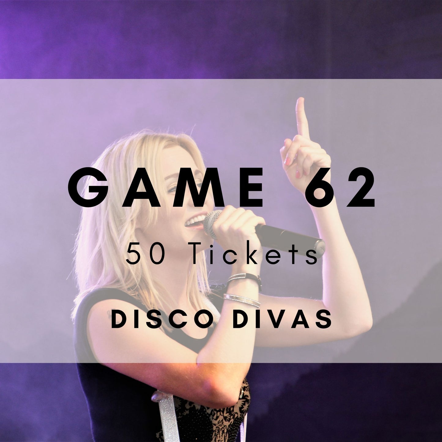 Game 62 | Disco Divas | Boogie Bingo | Printable Music Bingo Tickets