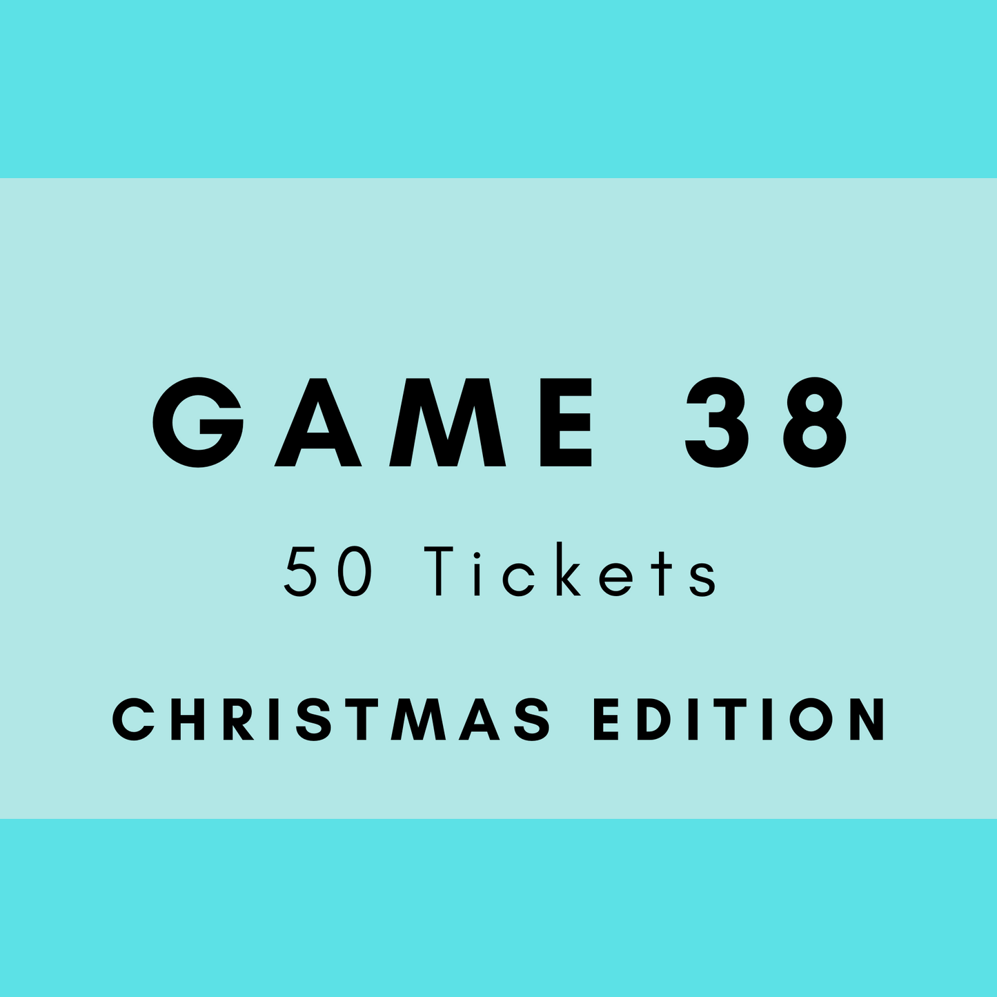 Game 38 | Christmas Edition | Boogie Bingo | Printed Music Bingo Tickets