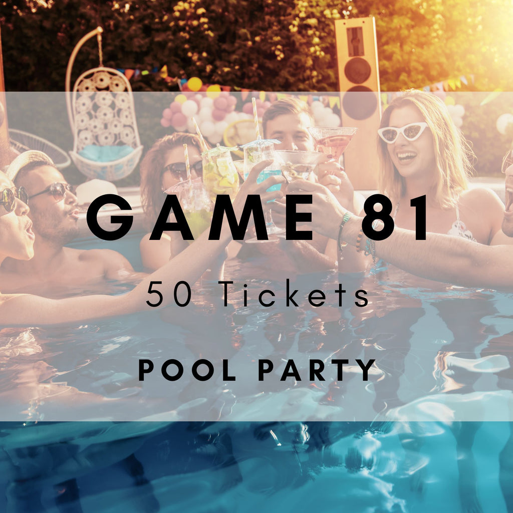 Game 81 | Pool Party | Boogie Bingo | Printable Music Bingo Tickets