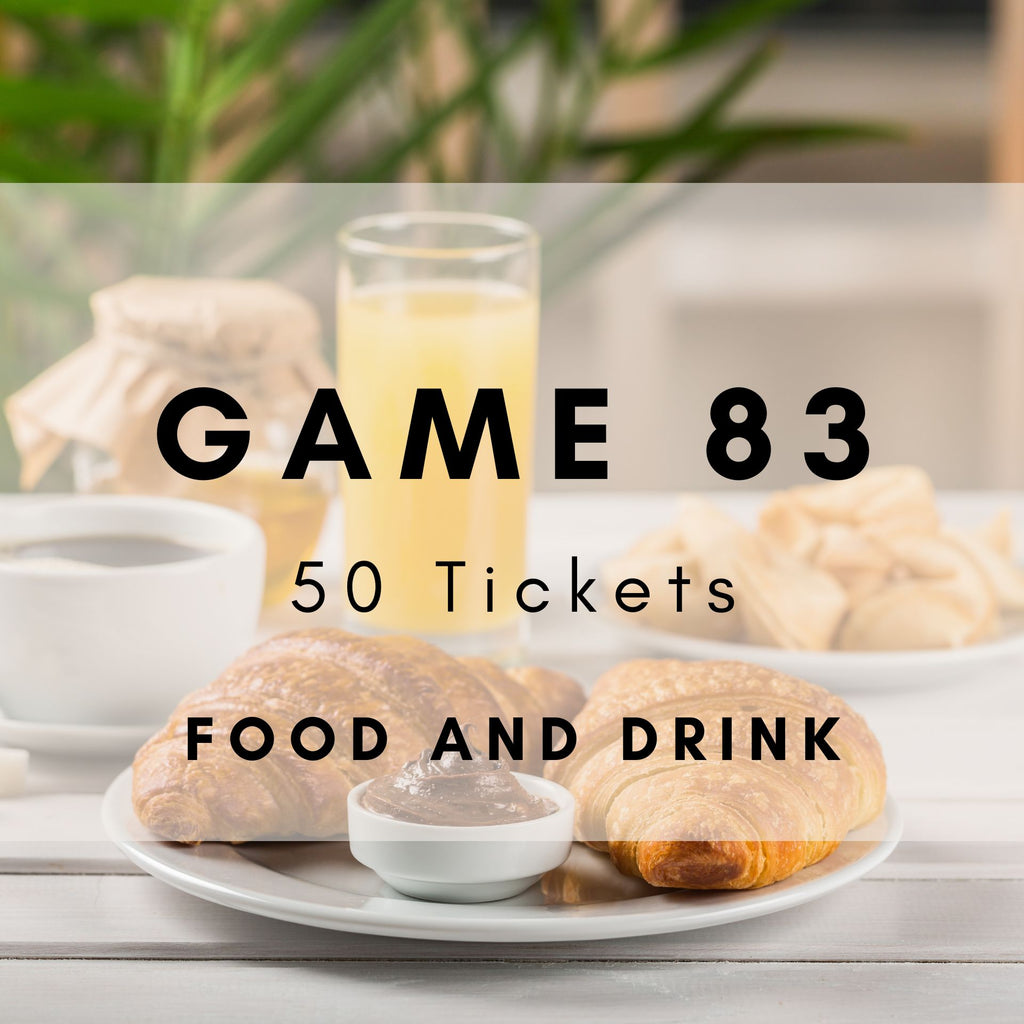 Game 83 | Food And Drink | Boogie Bingo | Printable Music Bingo Tickets