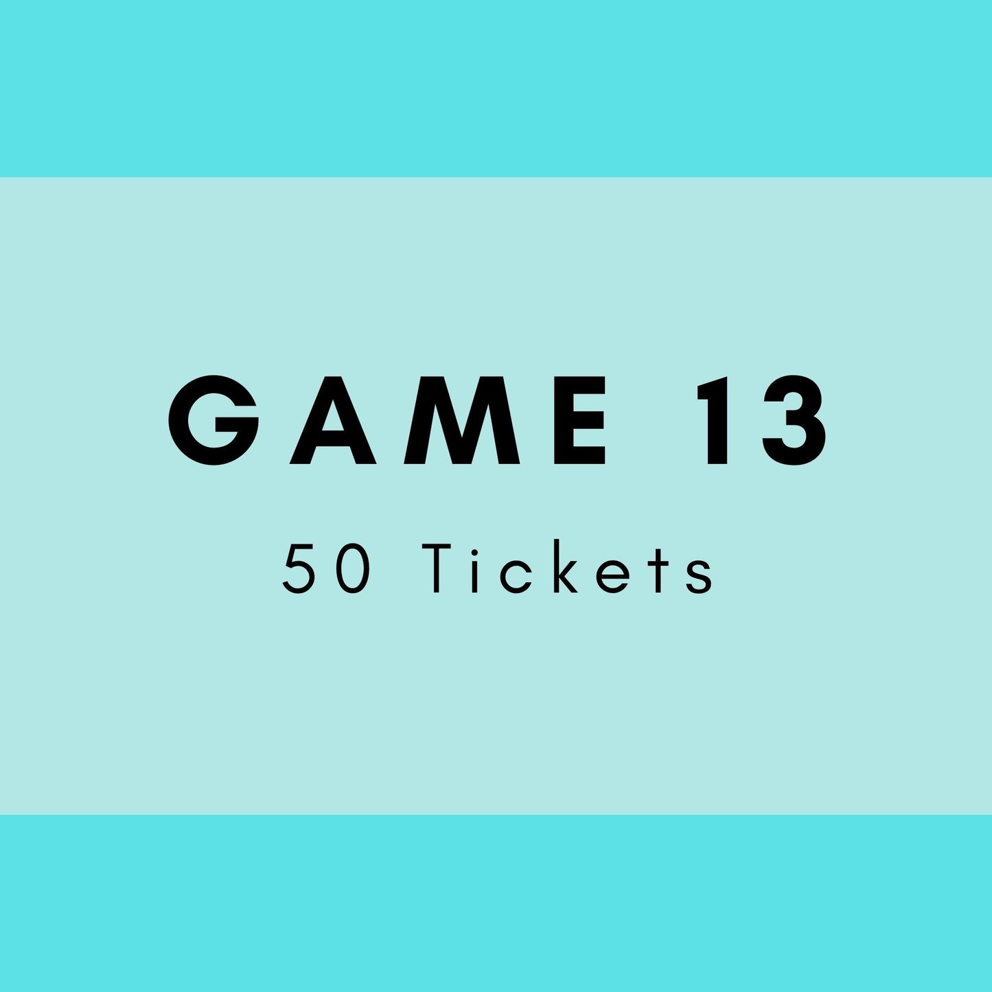 Game 13 | Boogie Bingo | Printed Music Bingo Tickets