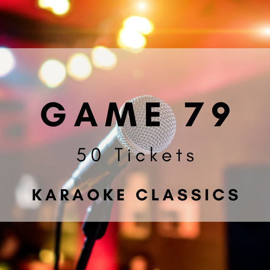 Game 79 | Karaoke Classics | Boogie Bingo | Printable Music Bingo Tickets