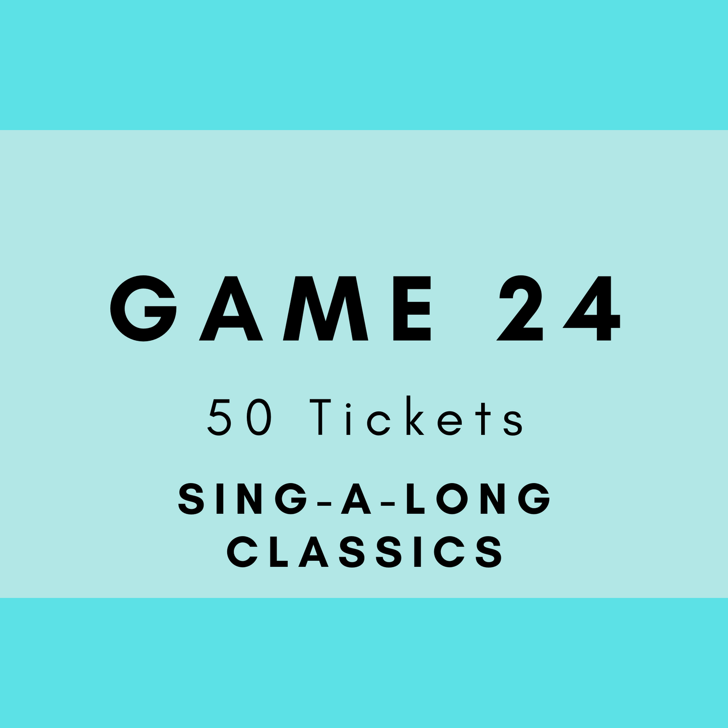 Game 24 | Sing-A-Long Classics | Boogie Bingo | Printable Music Bingo Tickets