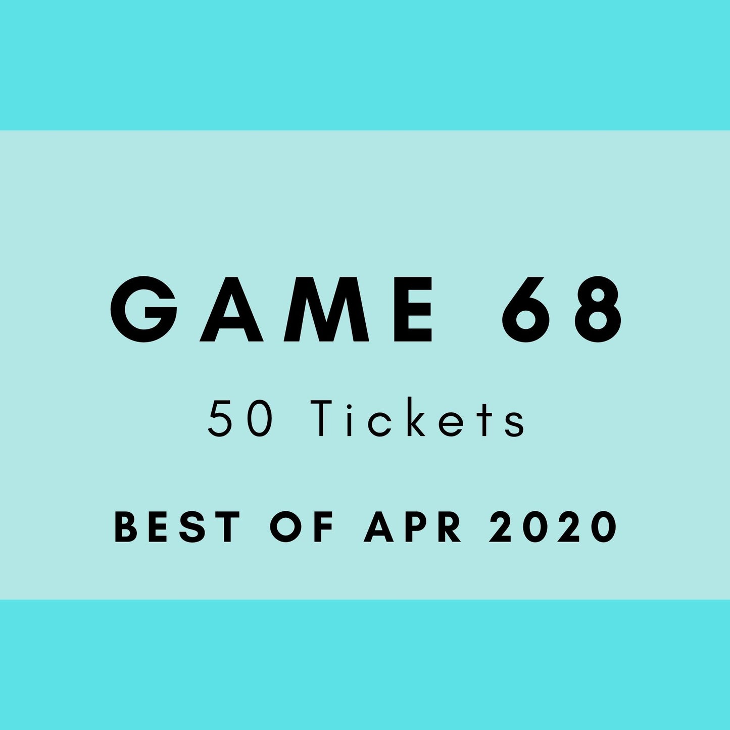 Game 68 | Best of Apr 2020 | Boogie Bingo | Printable Music Bingo Tickets