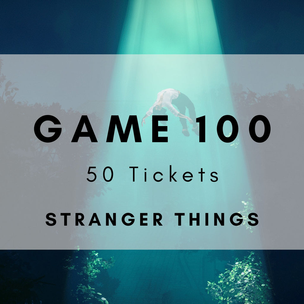 Game 100 | Stranger Things | Boogie Bingo | Printable Music Bingo Tickets