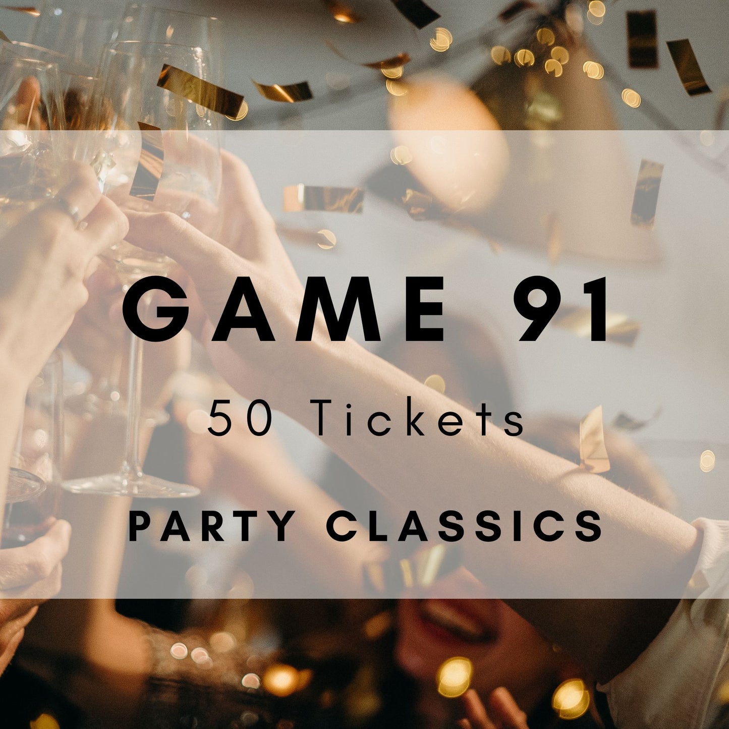 Game 91 | Party Classics | Boogie Bingo | Printable Music Bingo Tickets