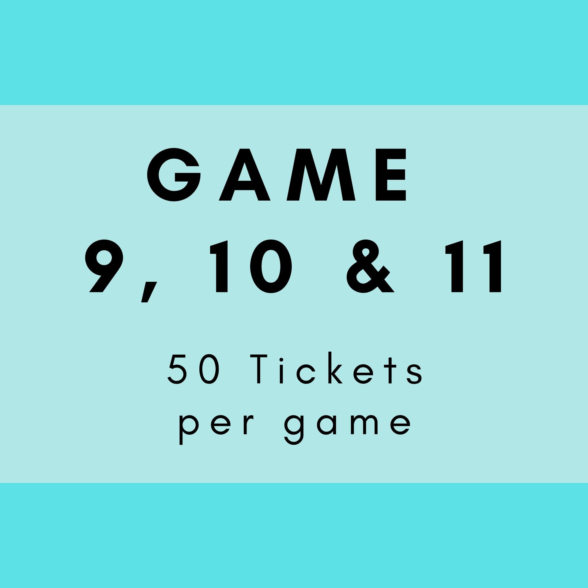 Game 9, 10 and 11 | Boogie Bingo | Printable Music Bingo Tickets