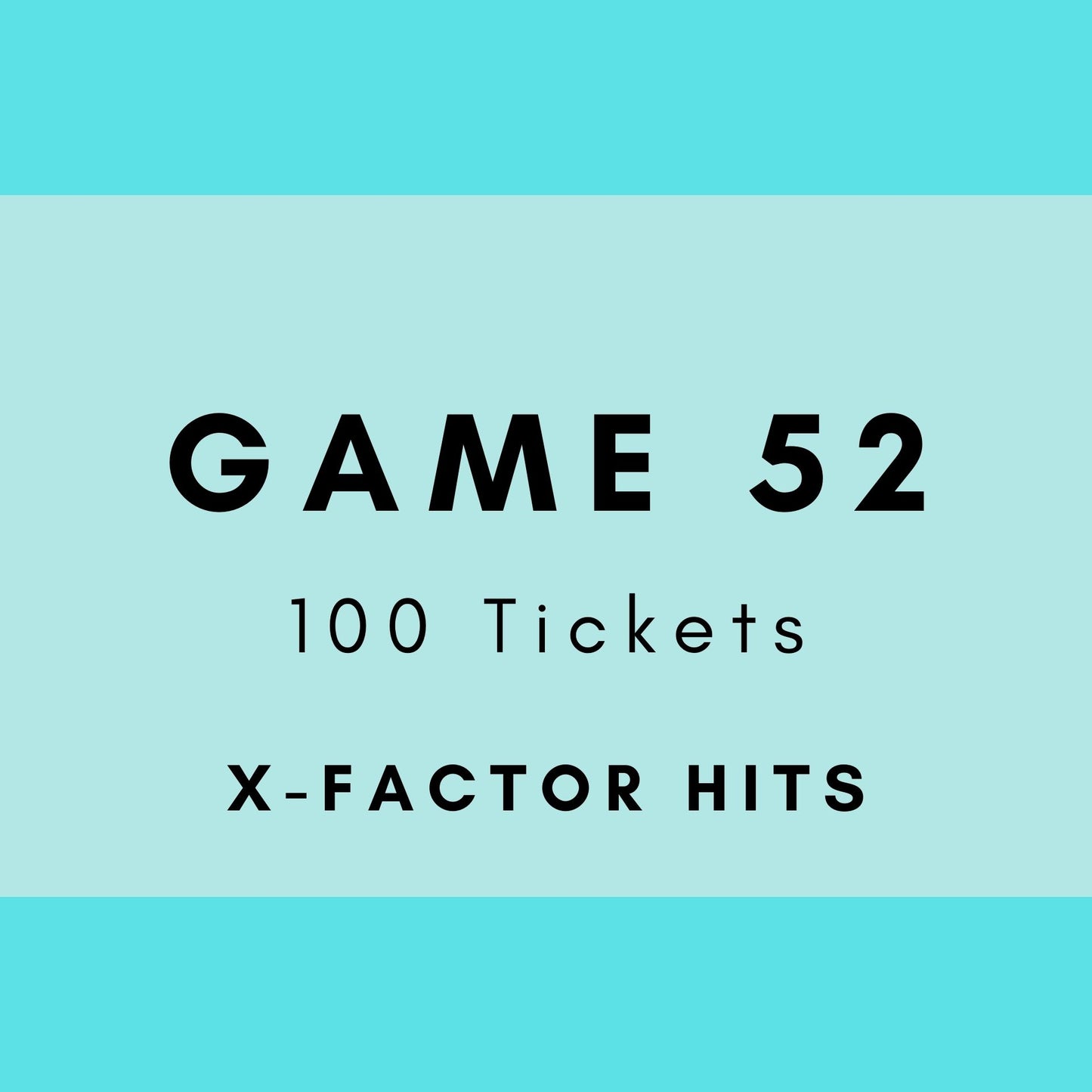 Game 52 | X-Factor Hits | Boogie Bingo | Printable Music Bingo Tickets