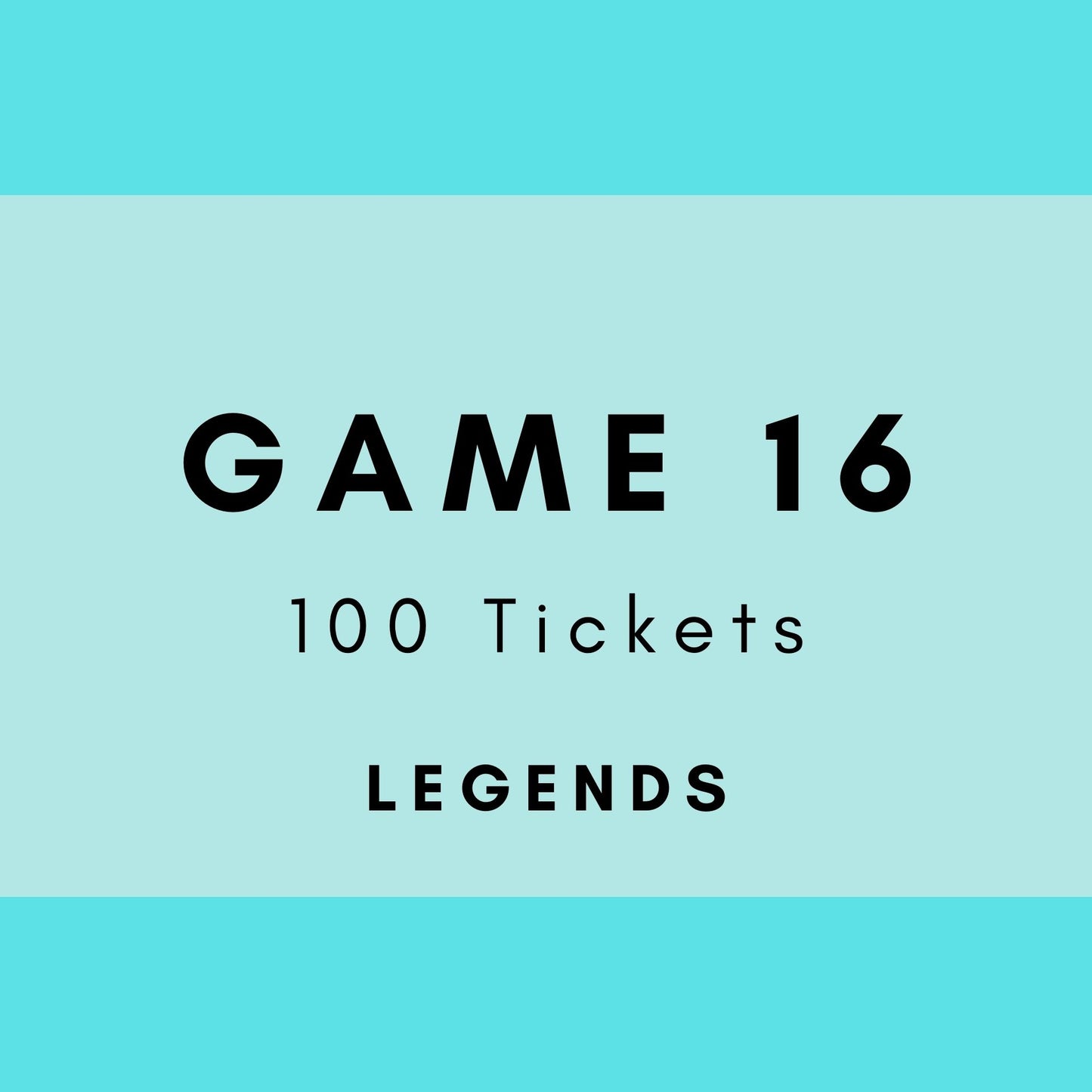 Game 16 | Legends | Boogie Bingo | Printed Music Bingo Tickets