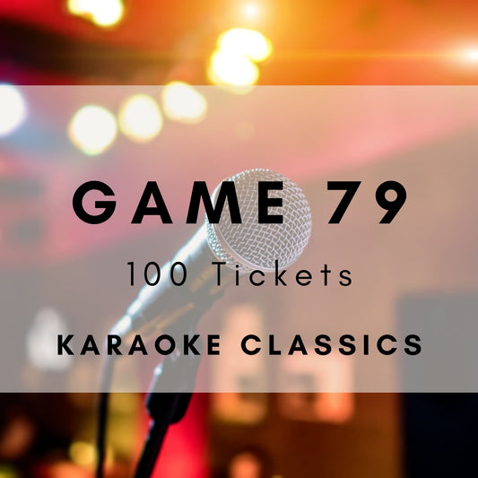 Game 79 | Karaoke Classics | Boogie Bingo | Printable Music Bingo Tickets