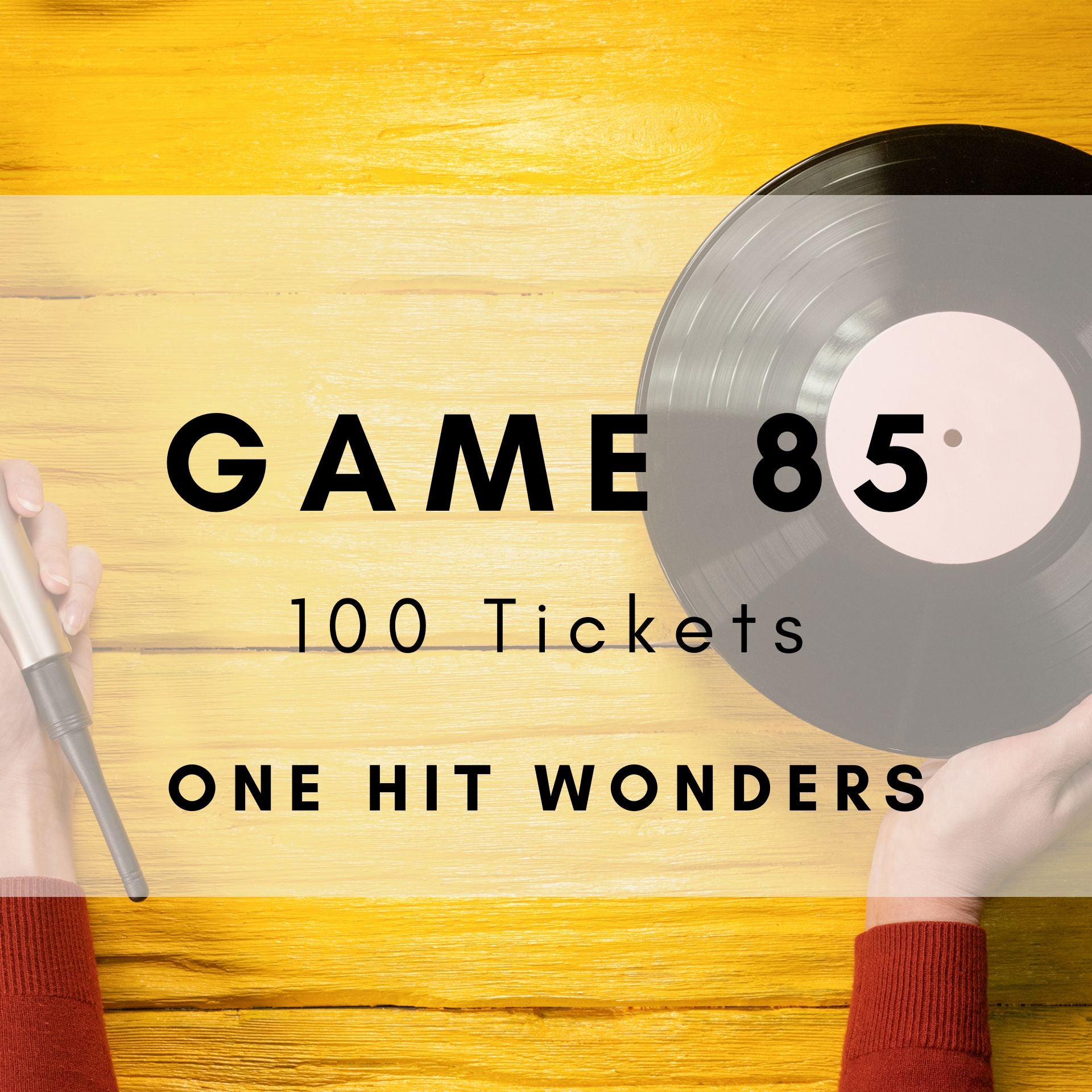Game 85 | One Hit Wonders | Boogie Bingo | Printable Music Bingo Tickets