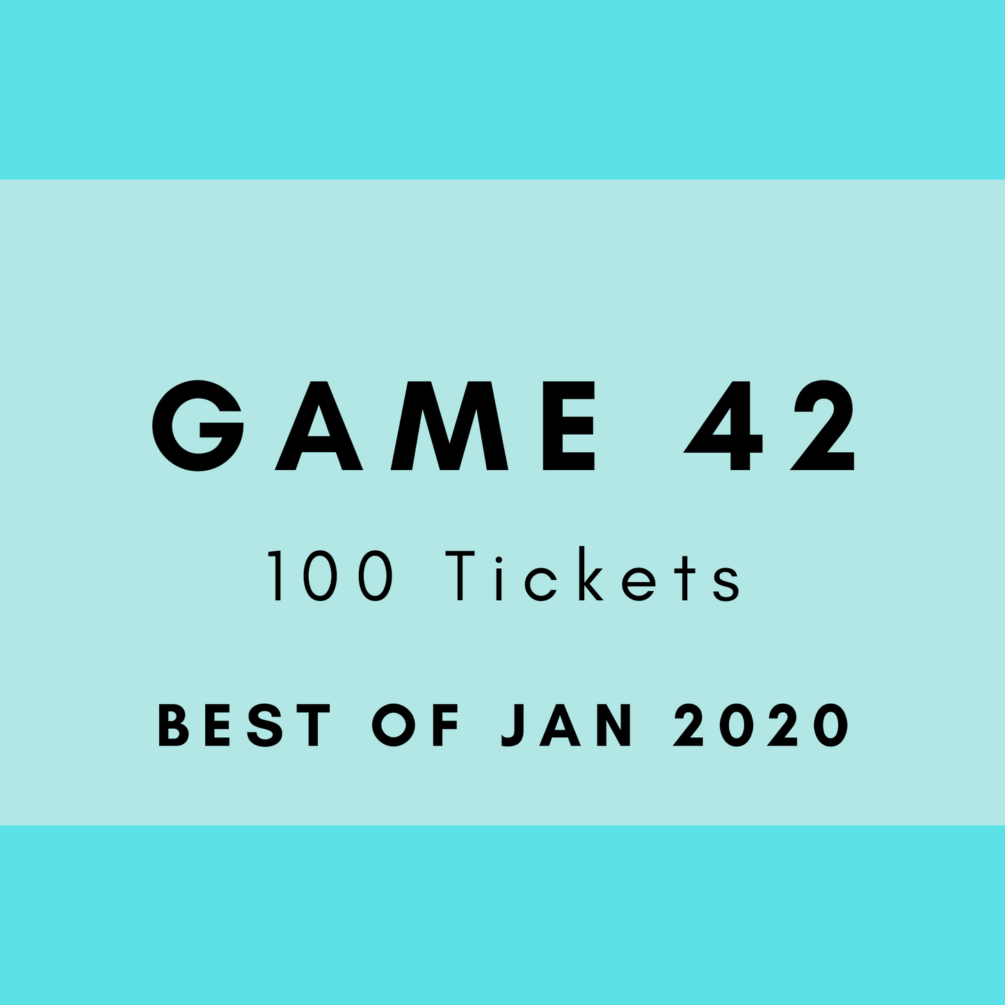 Game 42 | Best of Jan 2020 | Boogie Bingo | Printable Music Bingo Tickets