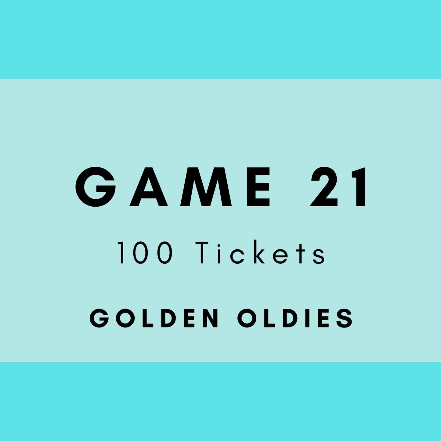 Game 21 | Golden Oldies | Boogie Bingo | Printable Music Bingo Tickets