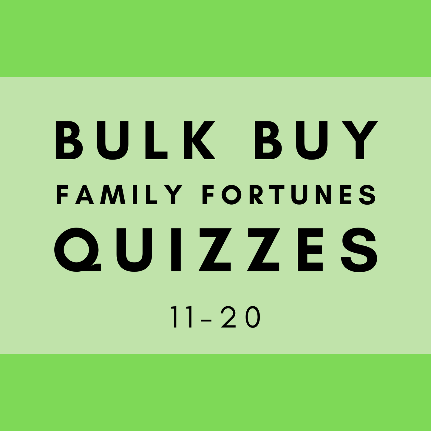 Family Fortunes Bulk Buys | Family Fortunes Questions And Answers | Instant Download