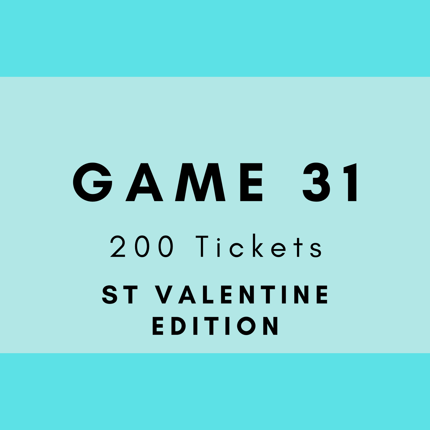 Game 31 | St Valentines | Boogie Bingo | Printed Music Bingo Tickets