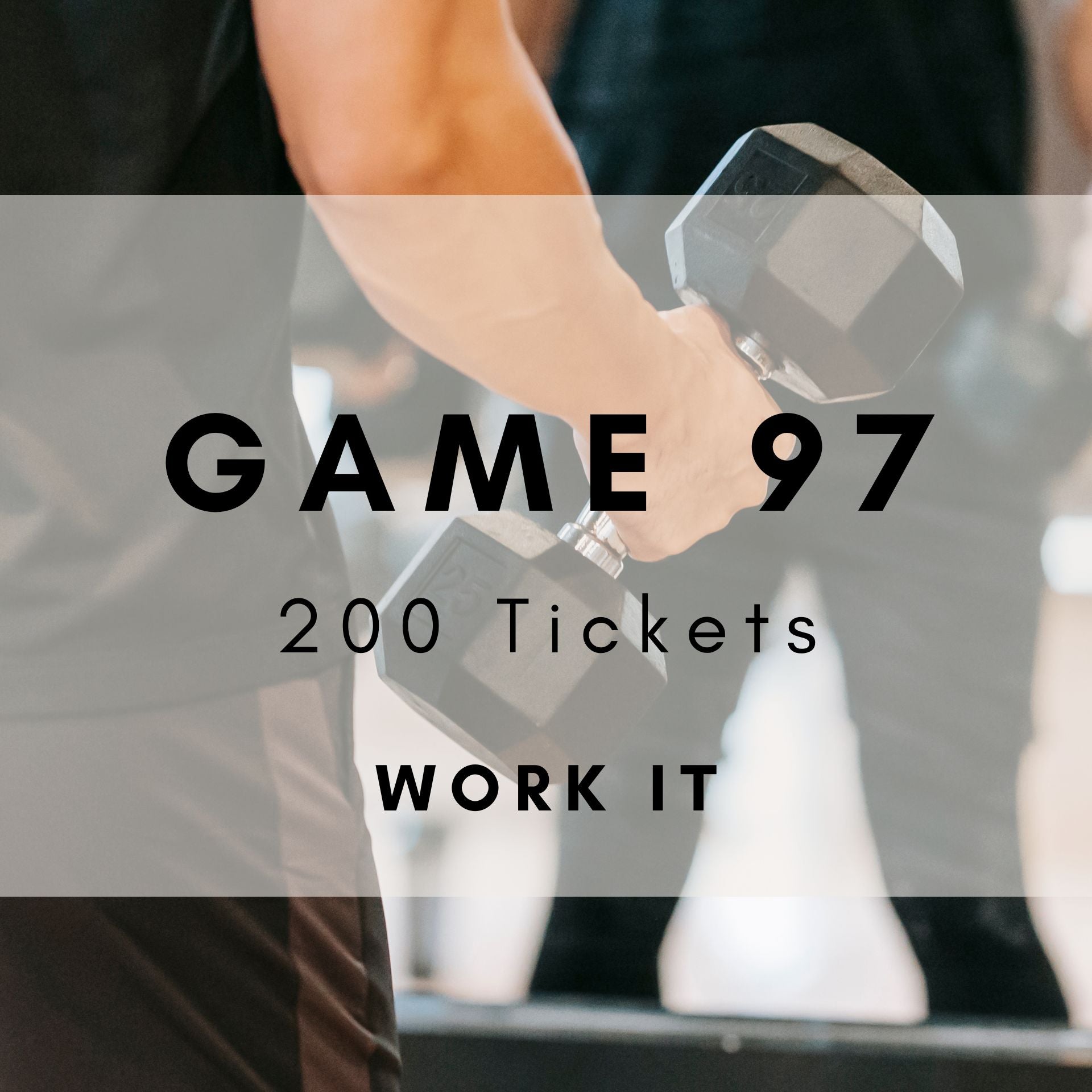 Game 97 | Work It | Boogie Bingo | Printable Music Bingo Tickets