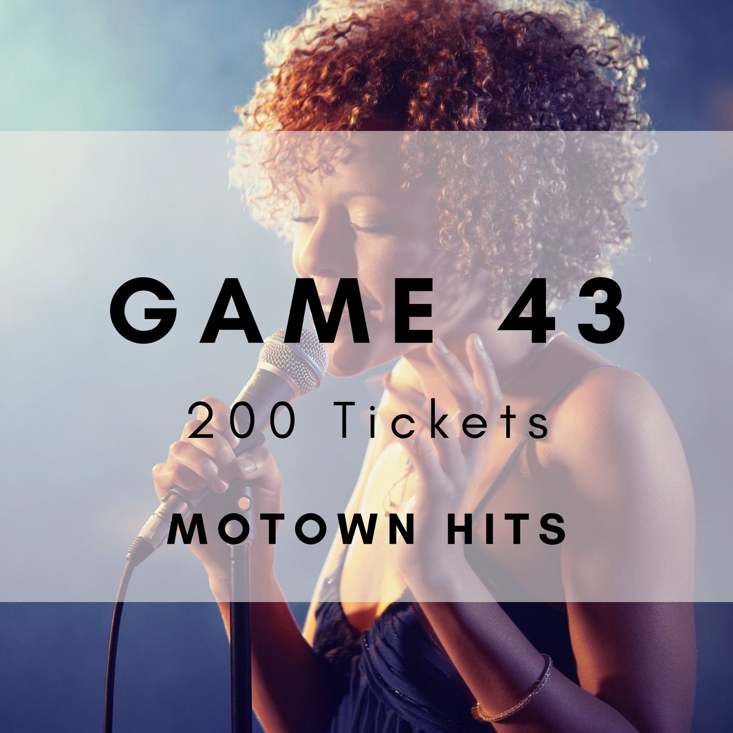 Game 43 | Motown Hits | Boogie Bingo | Printable Music Bingo Tickets