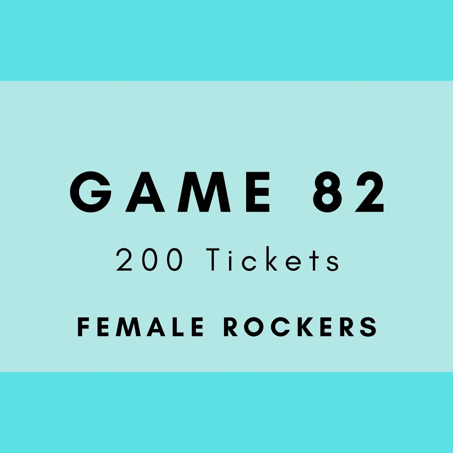 Game 82 | Female Rockers | Boogie Bingo | Printed Music Bingo Tickets