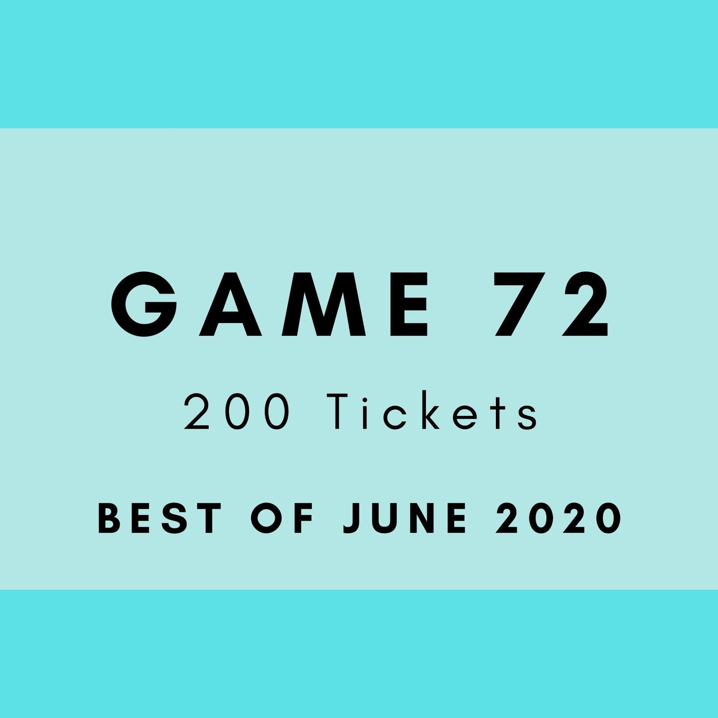 Game 72 | Best of June 2020 | Boogie Bingo | Printed Music Bingo Tickets