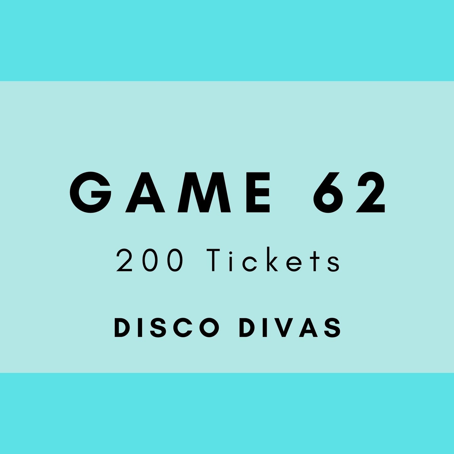 Game 62 | Disco Divas | Boogie Bingo | Printed Music Bingo Tickets