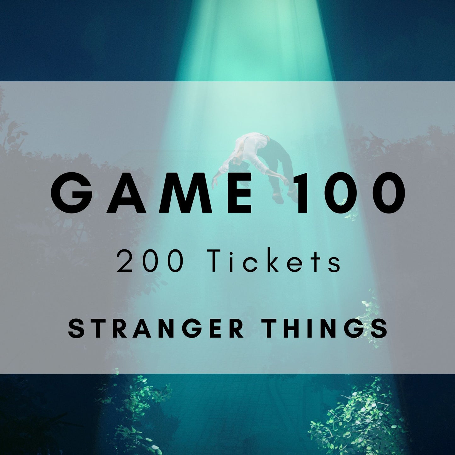 Game 100 | Stranger Things | Boogie Bingo | Printable Music Bingo Tickets