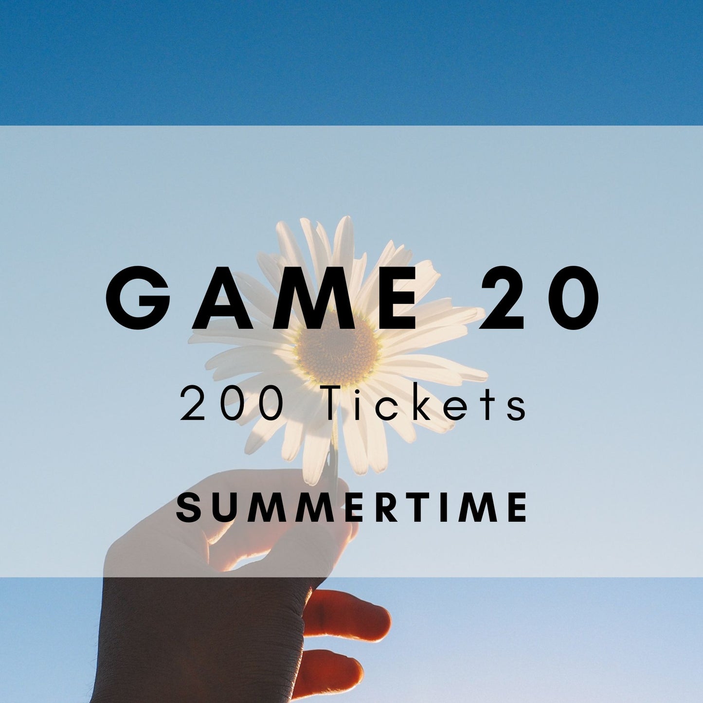 Game 20 | Summertime | Boogie Bingo | Printable Music Bingo Tickets