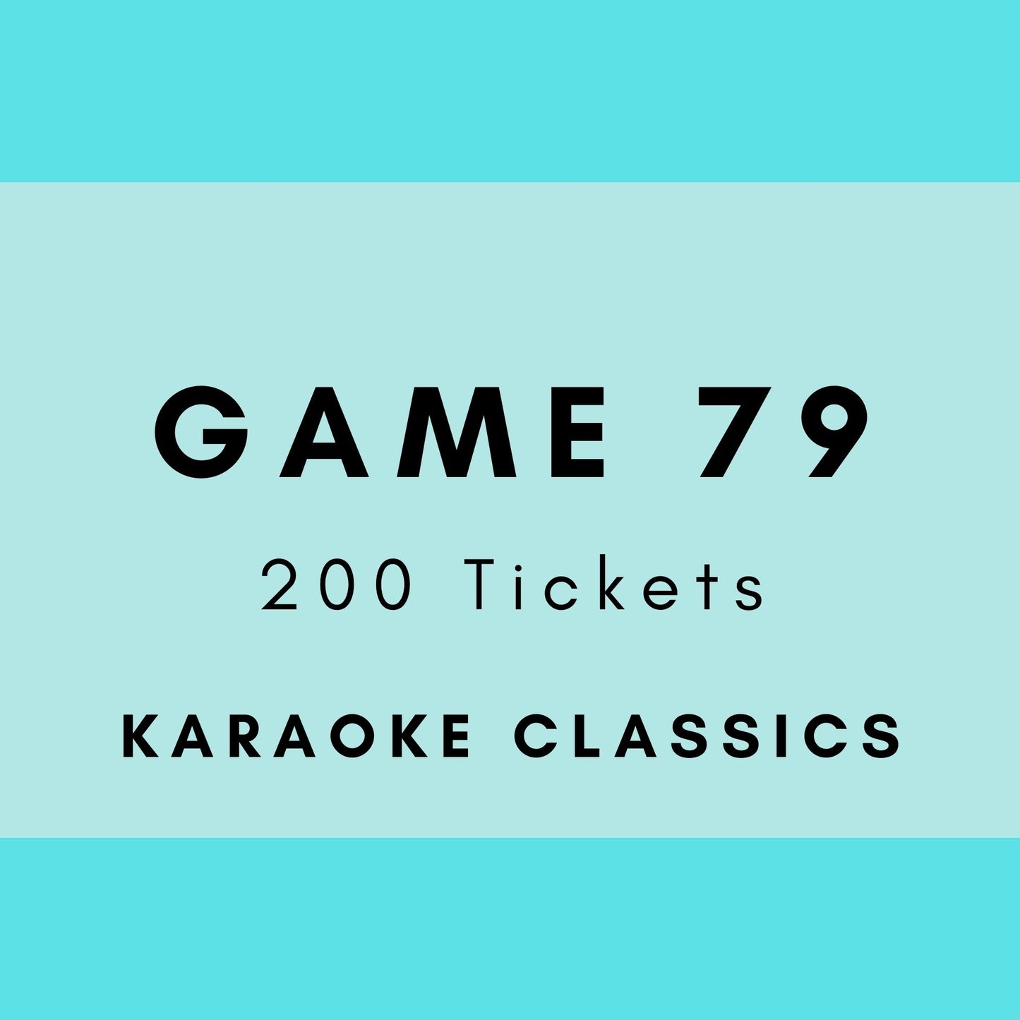 Game 79 | Karaoke Classics | Boogie Bingo | Printed Music Bingo Tickets